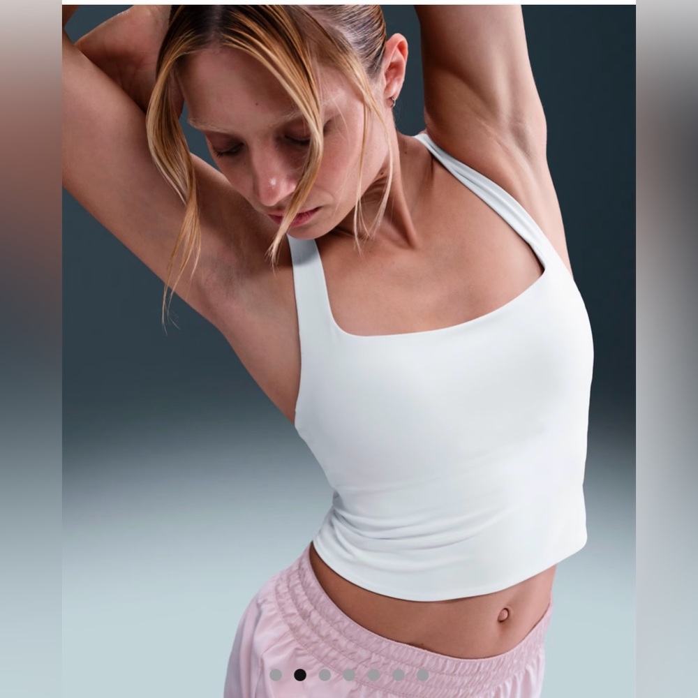 Nike Zenvy - Women's Crop Tank Top - lightly padded and lined